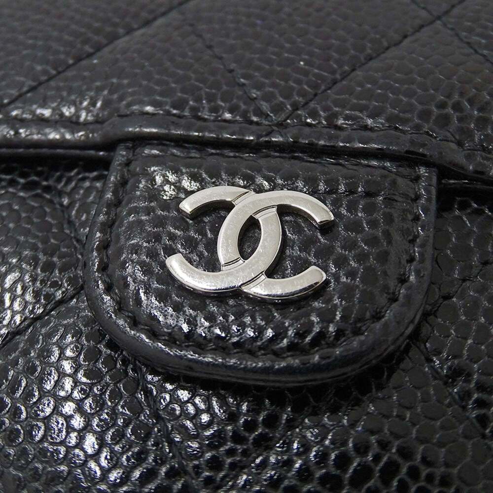CHANEL Authentic Black Caviar Leather Wallet - Picture 12 of 15